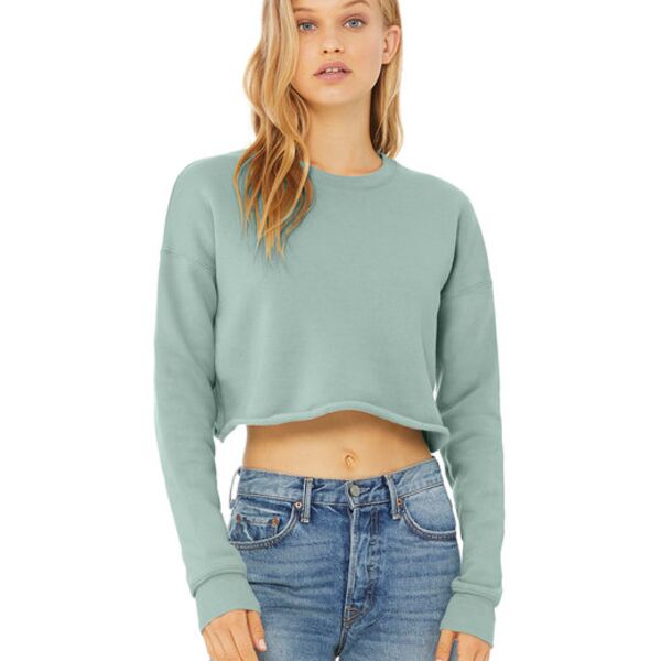 Ladies' Cropped Fleece Crew Thumbnail