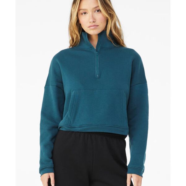 Ladies' Sponge Fleece Half-Zip Pullover Sweatshirt Thumbnail