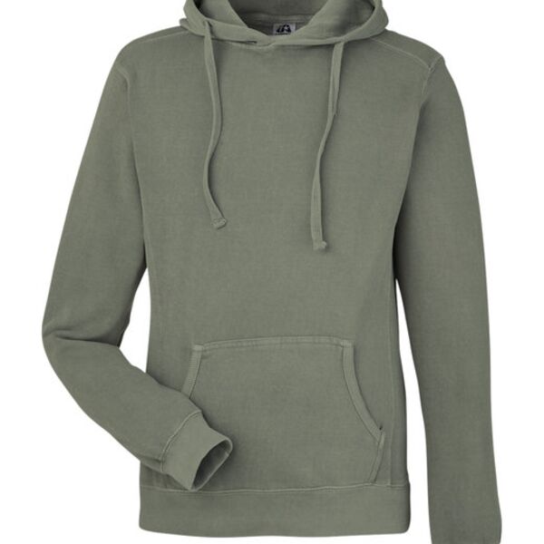 Unisex Pigment Dyed Fleece Hooded Sweatshirt Thumbnail