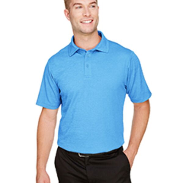 Devon & Jones CrownLux Performance® Men's Address Melange Polo DG22 CrownLux Performance® Men's Address Melange Polo Thumbnail