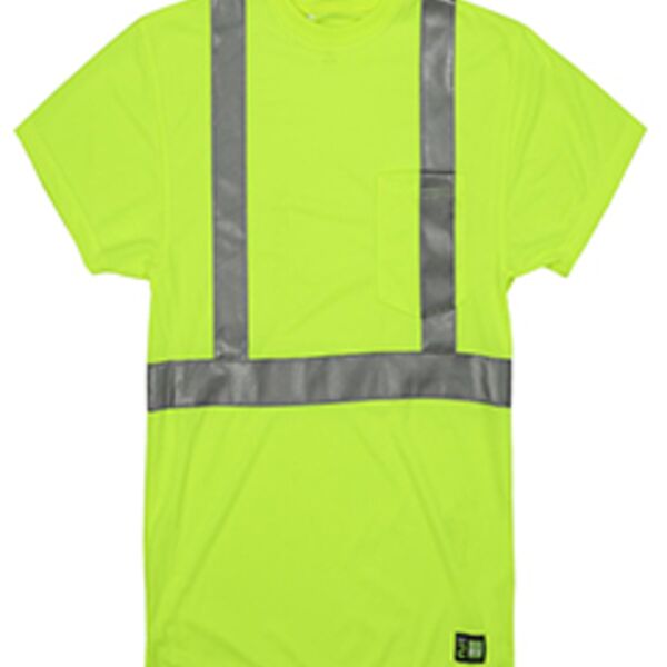Berne Apparel Men's Tall Hi-Vis Class 2 Performance Short Sleeve T-Shirt HVK012T Men's Tall Hi-Vis Class 2 Performance Short Sleeve T-Shirt Thumbnail