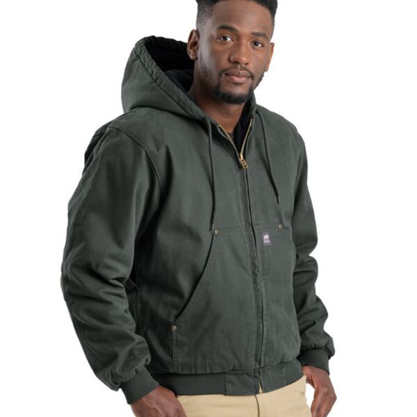 Berne Apparel Men's Tall Highland Washed Cotton Duck Hooded Jacket HJ375T Men's Tall Highland Washed Cotton Duck Hooded Jacket Thumbnail